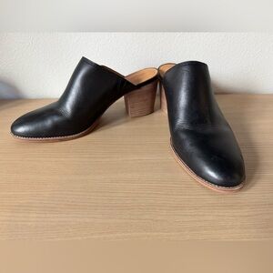 Madewell Harper Mule Heels Black size 9